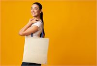 BORSA SHOPPER CON MANICI COLORATI